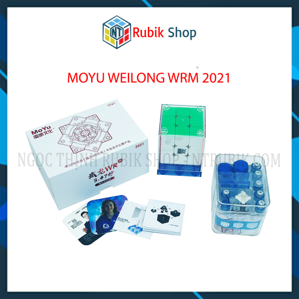 [Siêu Phẩm] Rubik 3x3 MoYu Weilong WRM 2021 Stickerless (Có nam châm)