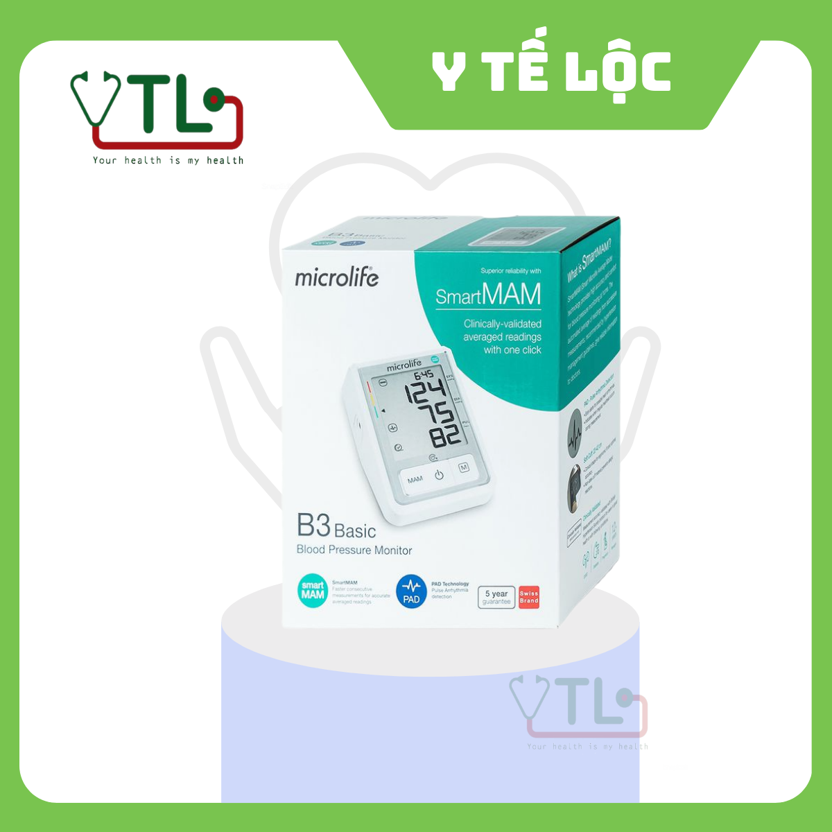 Máy Đo Huyết Áp Bắp Tay Microlife B3 Basic