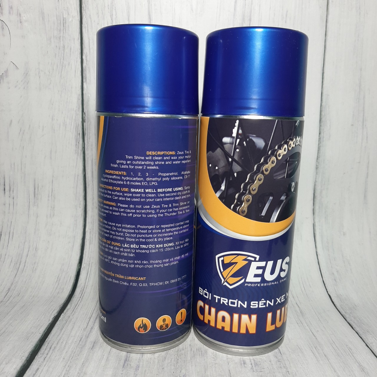 Bôi trơn dưỡng sên zeus chain lube 400ml