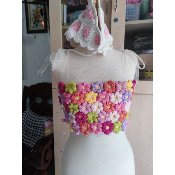 combo 10 hoa len 6 cánh làm đồ handmade (màu tùy chọn)