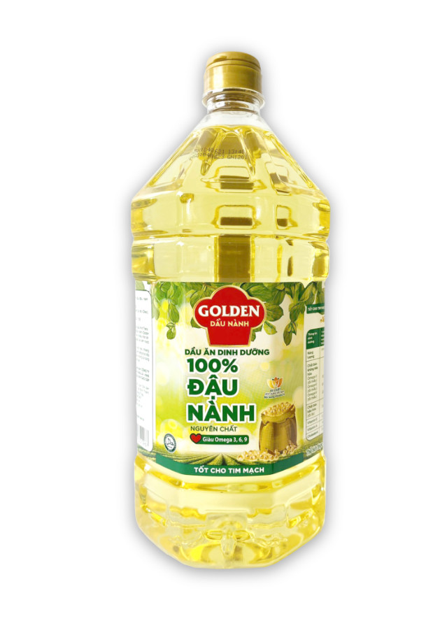 {Đơn 199k tặng hộp bơ -399k tặng vá gỗ} Dầu Đậu Nành cao cấp Golden 2 lít