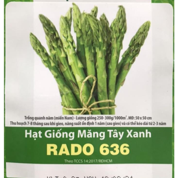Hạt giống măng tây xanh Rạng Đông gói 0.2g