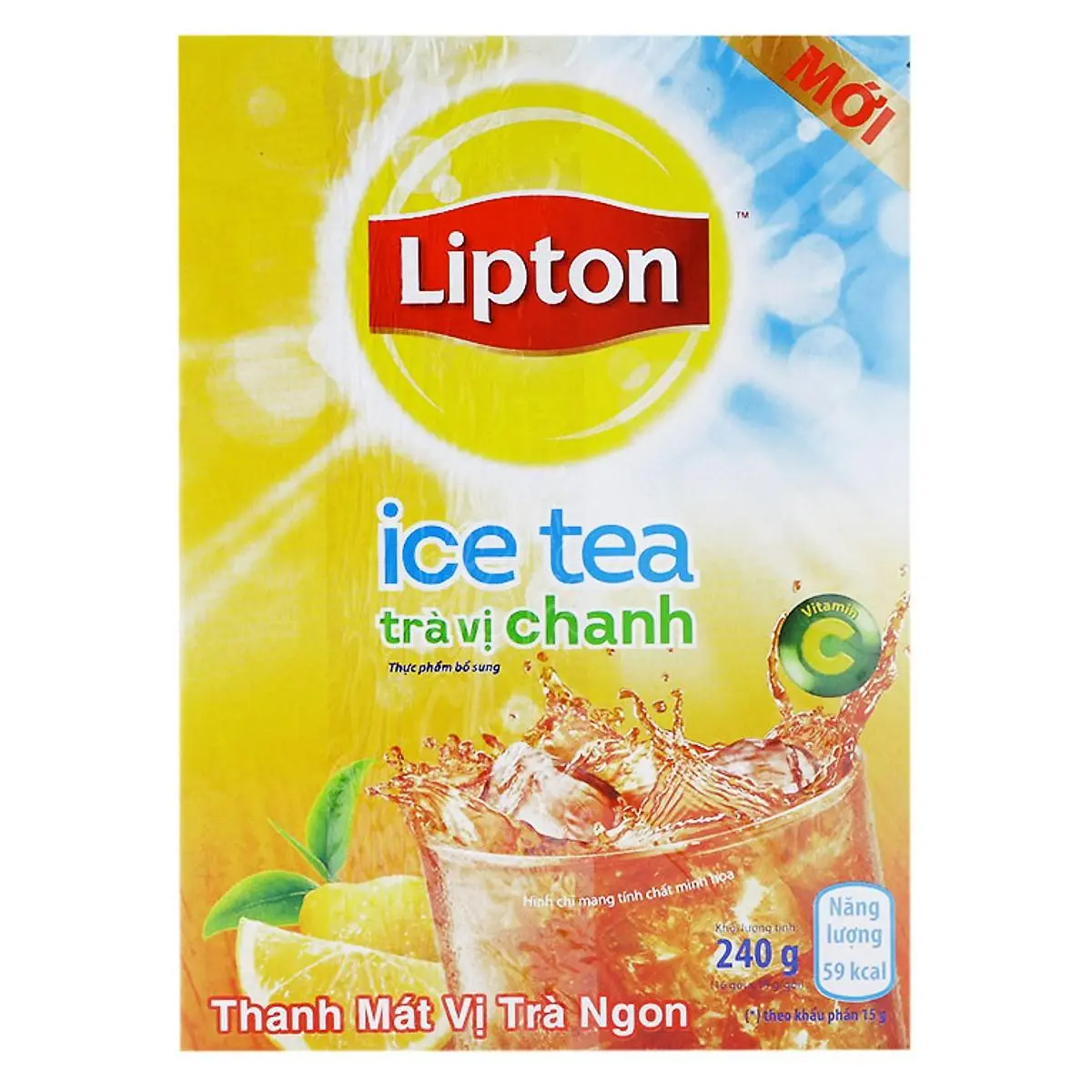 Trà Lipton Ice Tea Hòa Tan Vị Chanh (Hộp 16 Gói X 14 G)