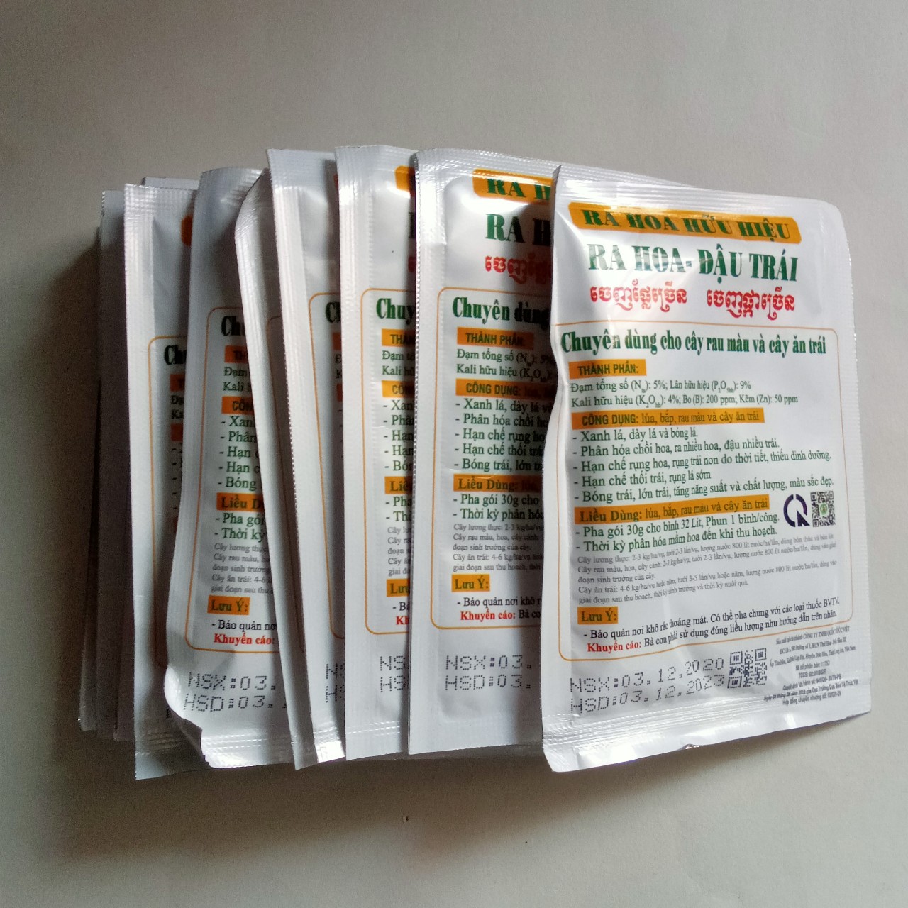 Kích ra hoa đậu trái gói 30g, dùng cho hoa màu, ớt, dưa, khổ qua (giá bán 10 gói)