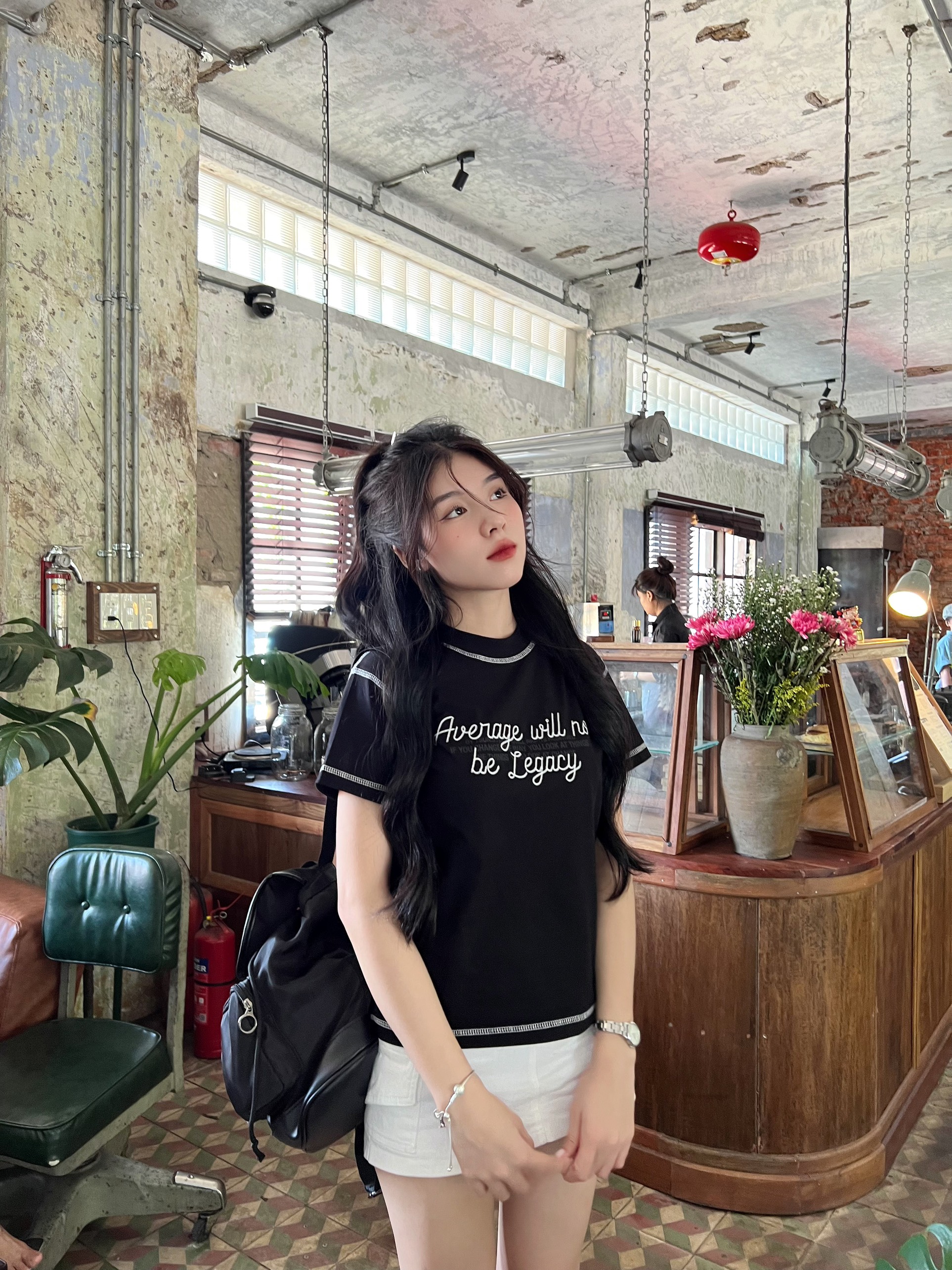 Áo Baby Tee TSUN SIGNALINE - Đen - [UNISEX] - Thêu