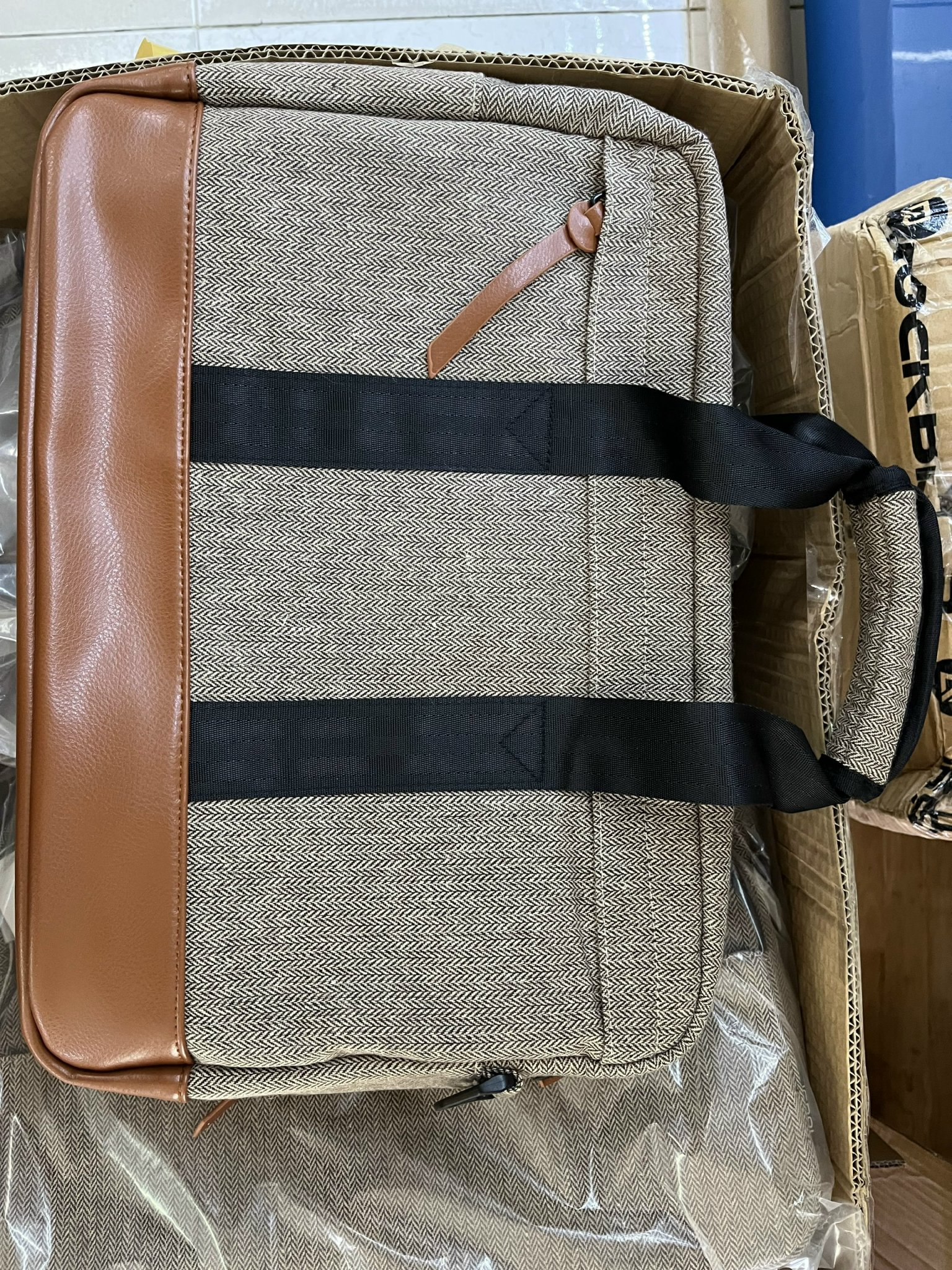 Túi Xách (Laptop/Macbook-15 inch) Jcpal Herringbone Wool - Hàng chính hãng
