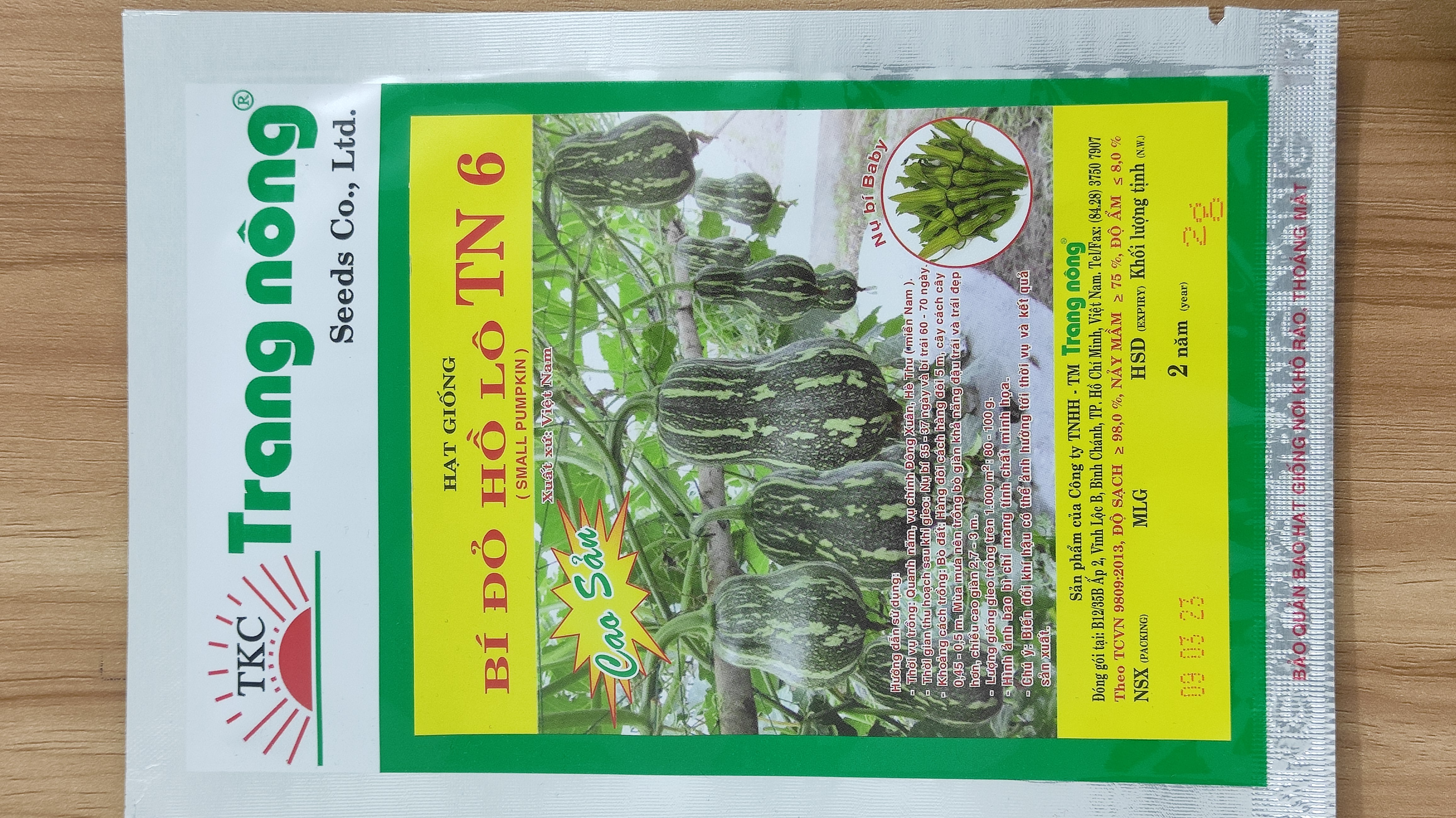 Bí đỏ hồ lô tn 6 trang nông 2g