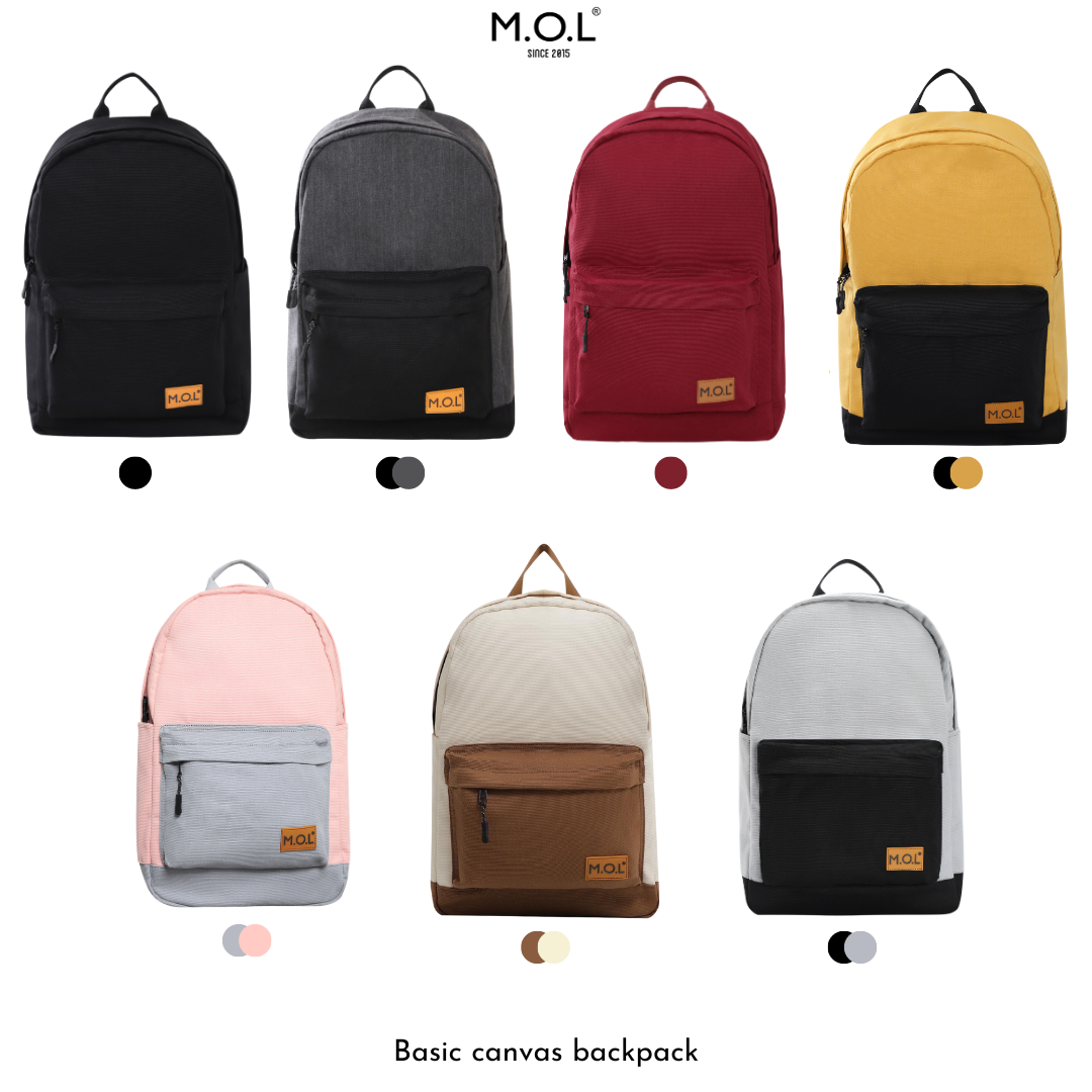 Balo : M.O.L Basic Backpack- Canvas