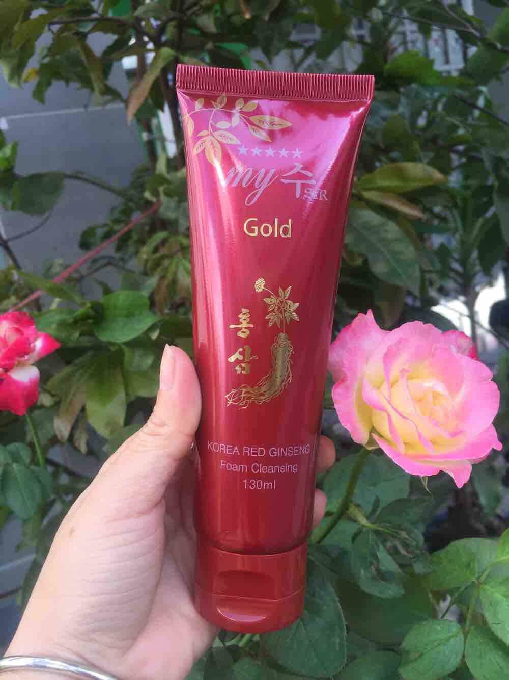 Sữa rửa mặt My Gold Hồng Sâm nắp đỏ