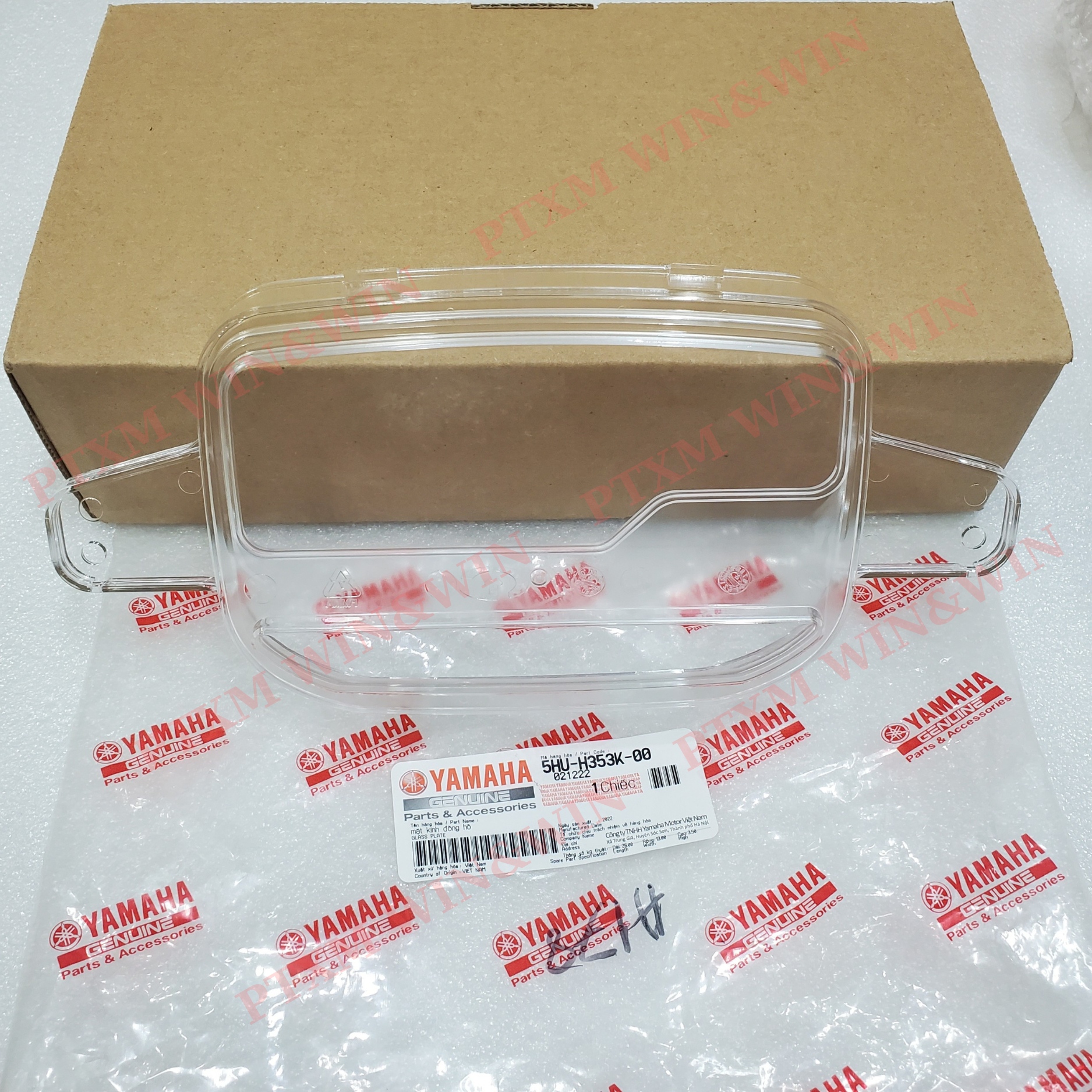 Mica - mặt kính đồng hồ sirius đời đầu zin yamaha vn - 5hu-h353k-00