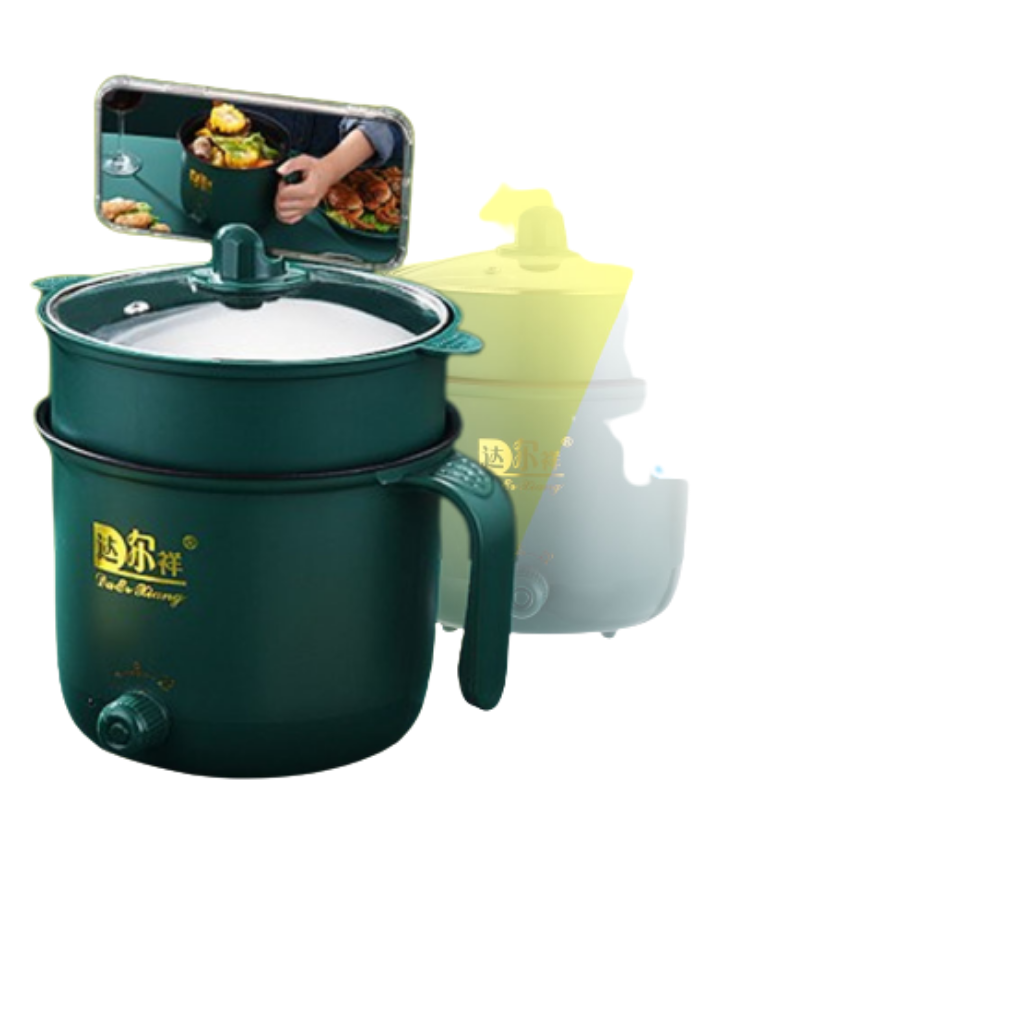 [HÀNG LOẠI XỊN] Nồi Điện Đa Năng Cao Cấp, Nồi Lẩu Điện Mini Nồi Cơm Điện Mini Đa Năng, Ca Nấu Mì Chống Dính 1.8L
