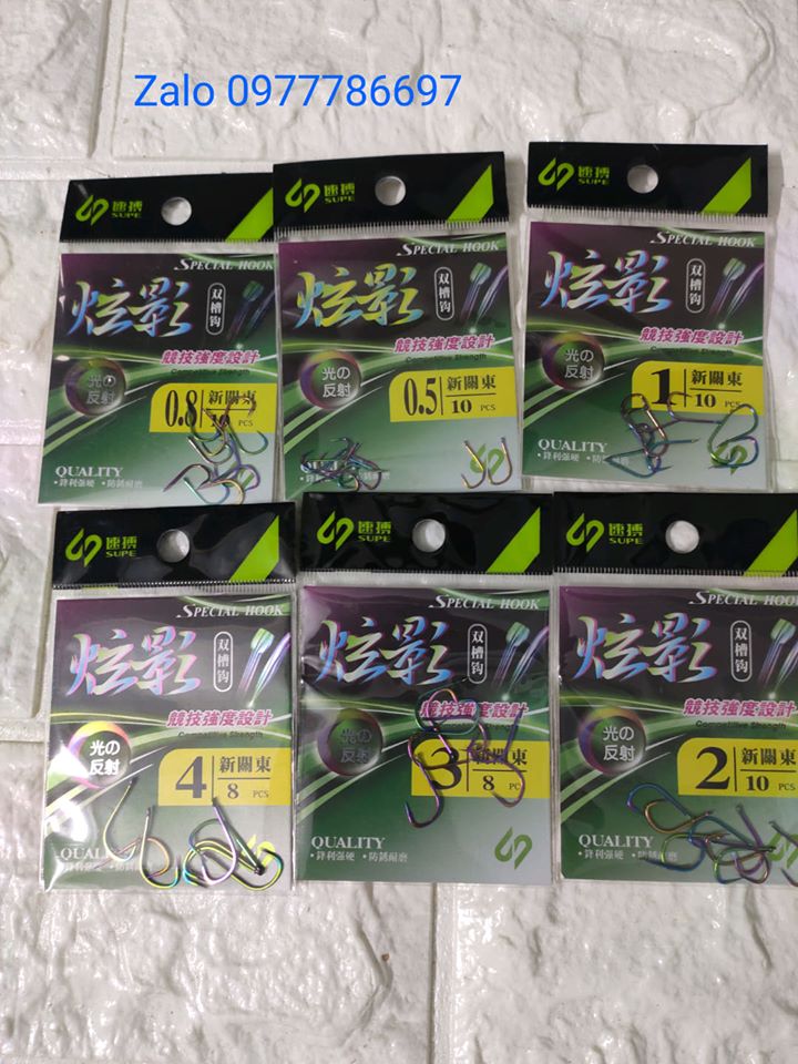 lưỡi không ngạnh super 7 màu