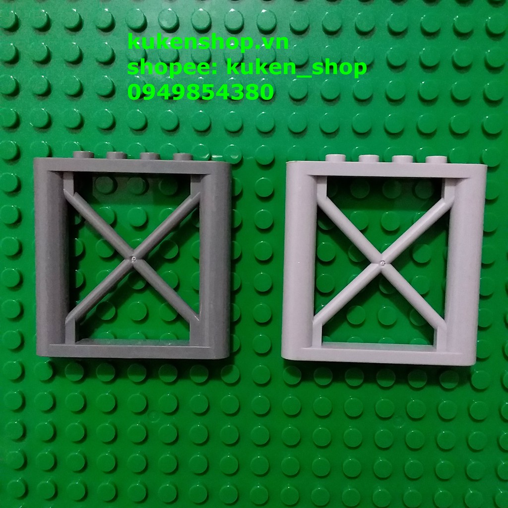 Phụ kiện lắp hàng rào giá đỡ chữ x no.353 - phụ kiện đồ chơi lắp ráp brick