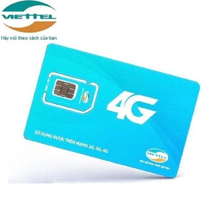 Sim 4g viettel - miễn phí cuộc gọi + data tốc độ cao , sim gia hạn theo tháng freeship - chưa kích hoạt.