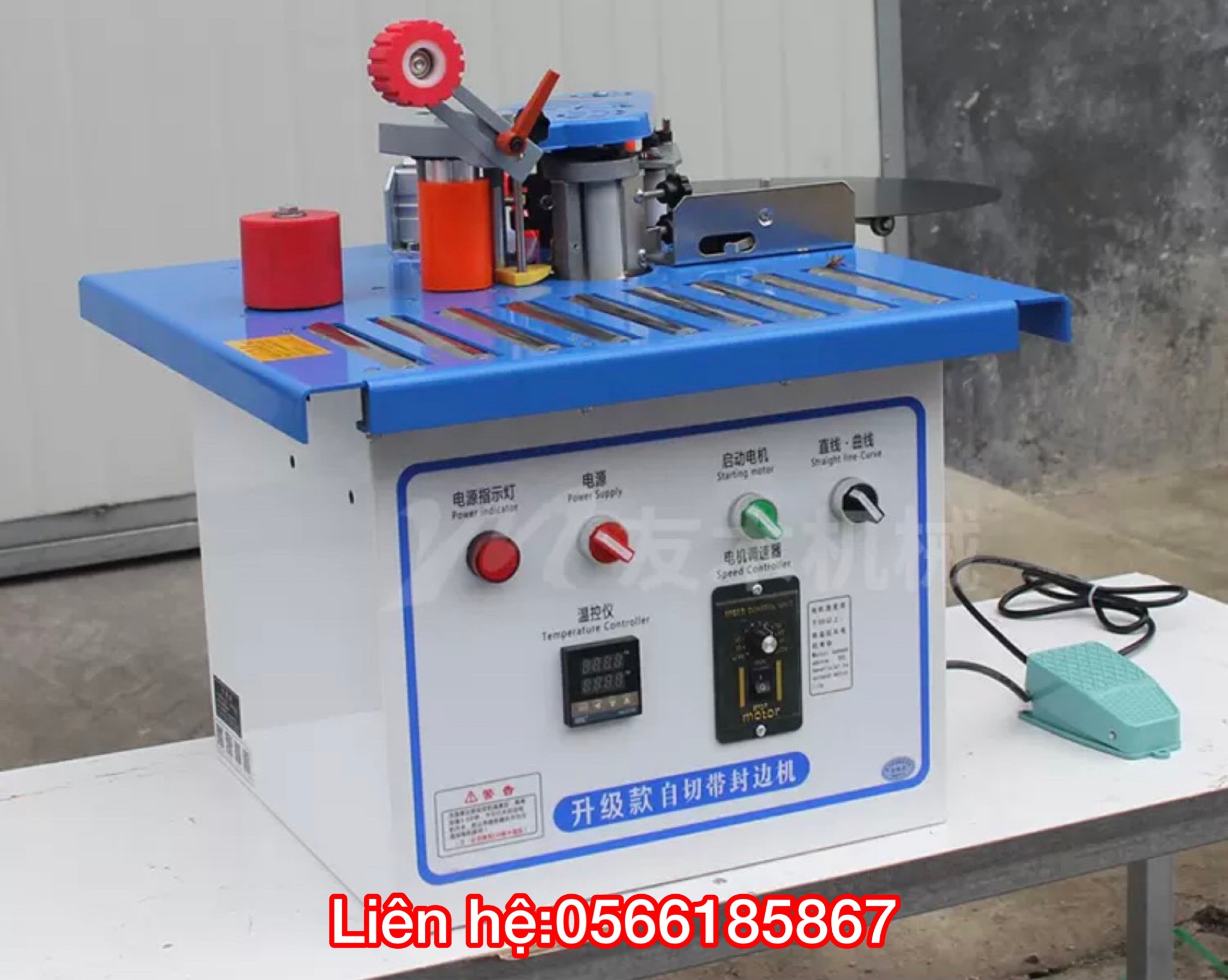⚡️𝐅𝐑𝐄𝐄 𝐒𝐇𝐈𝐏⚡️ máy dán cạnh gỗ DW550 đa chức năng dán cong, thẳng, vát