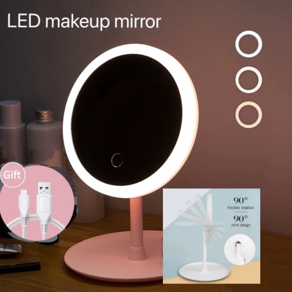 [HCM]LED makeup mirror-touch sensor switch-3 adjustable brightness modes