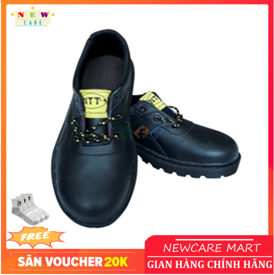 Giầy Bảo Hộ NTT Giầy Lao Động Mũi Thép ABC NTT Đế Chống Đinh - Tặng Tất Nam Nano Khử Mùi Kháng Khuẩn