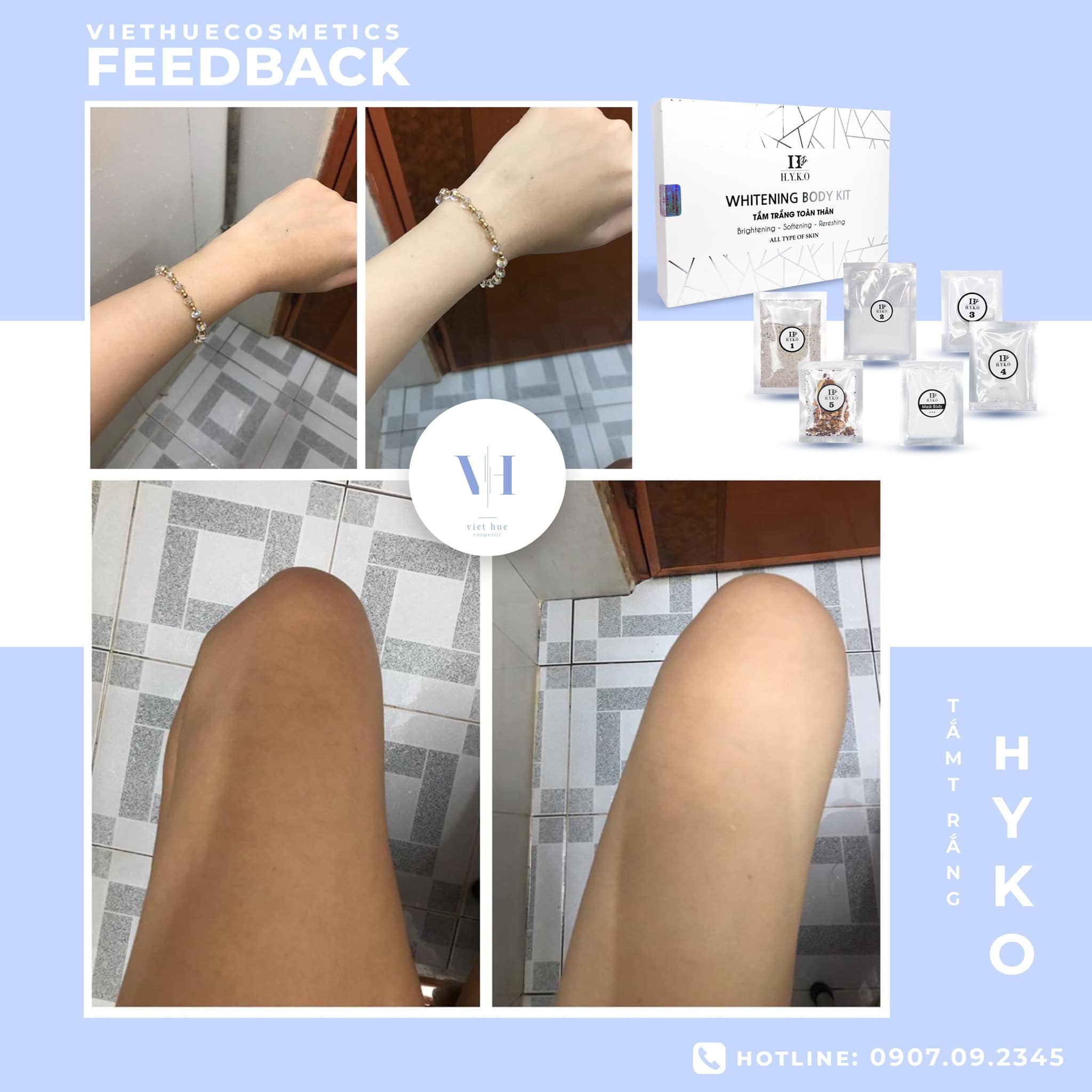 SET TẮM TRẮNG BODY HYKO