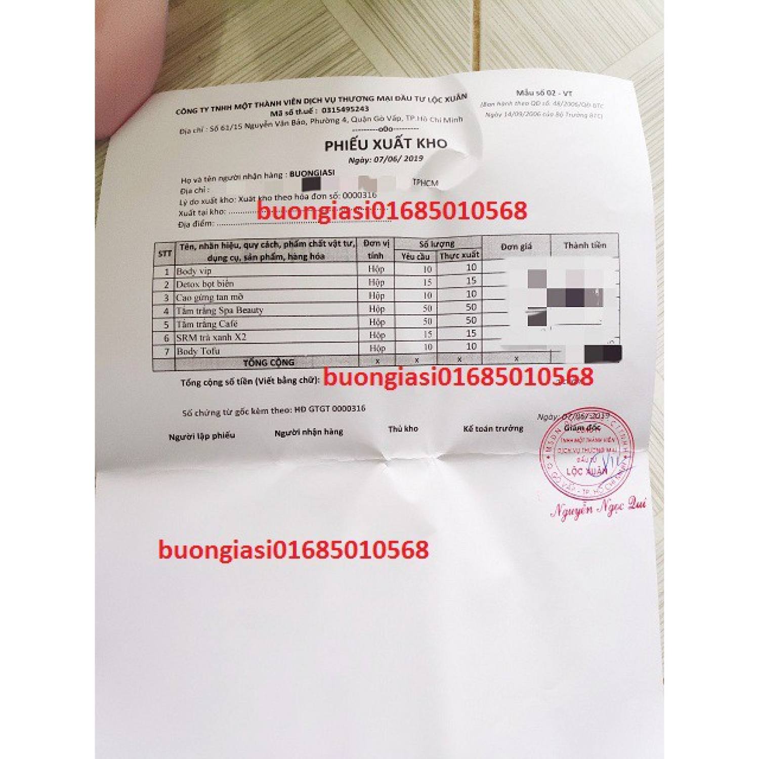 kem trắng body Vip