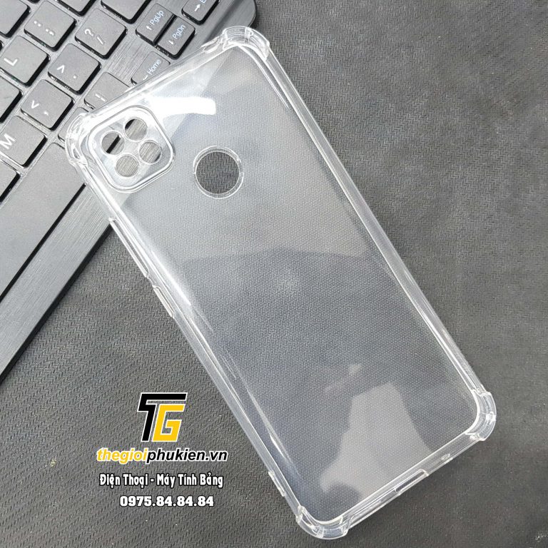 Ốp lưng silicon dẻo trong suốt chống sốc dành cho Xiaomi Redmi 9C