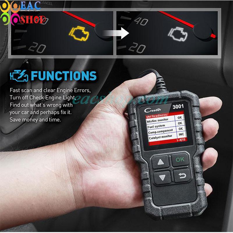 Máy đọc lỗi động cơ đa năng LAUNCH Creader 3001 / CR3001 OBD II - EACSHOP