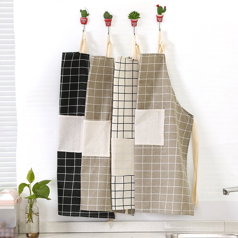 Tạp dề vải caro bền, đẹp, chống thấm nước
