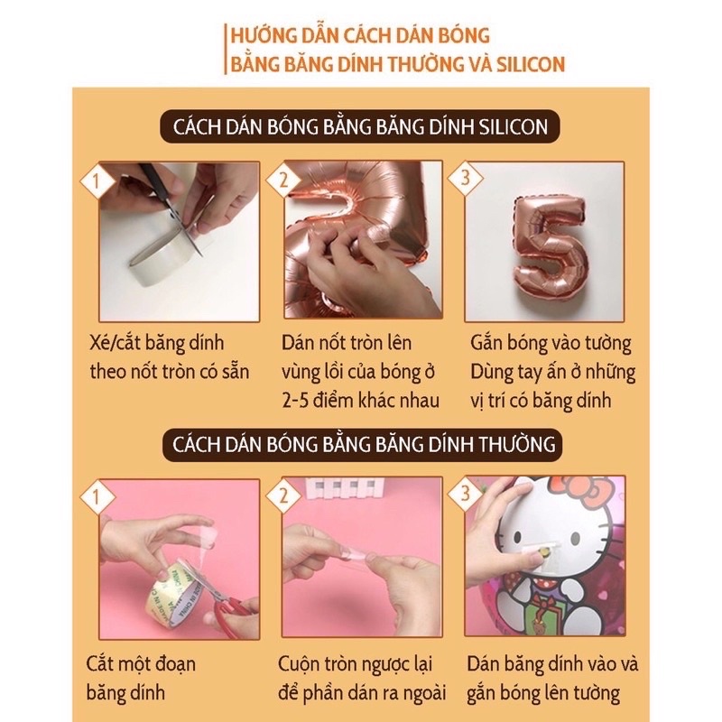 [ Tặng Đèn Nét ] Sét Bóng Sinh Nhật Kèm Bơm Keo
