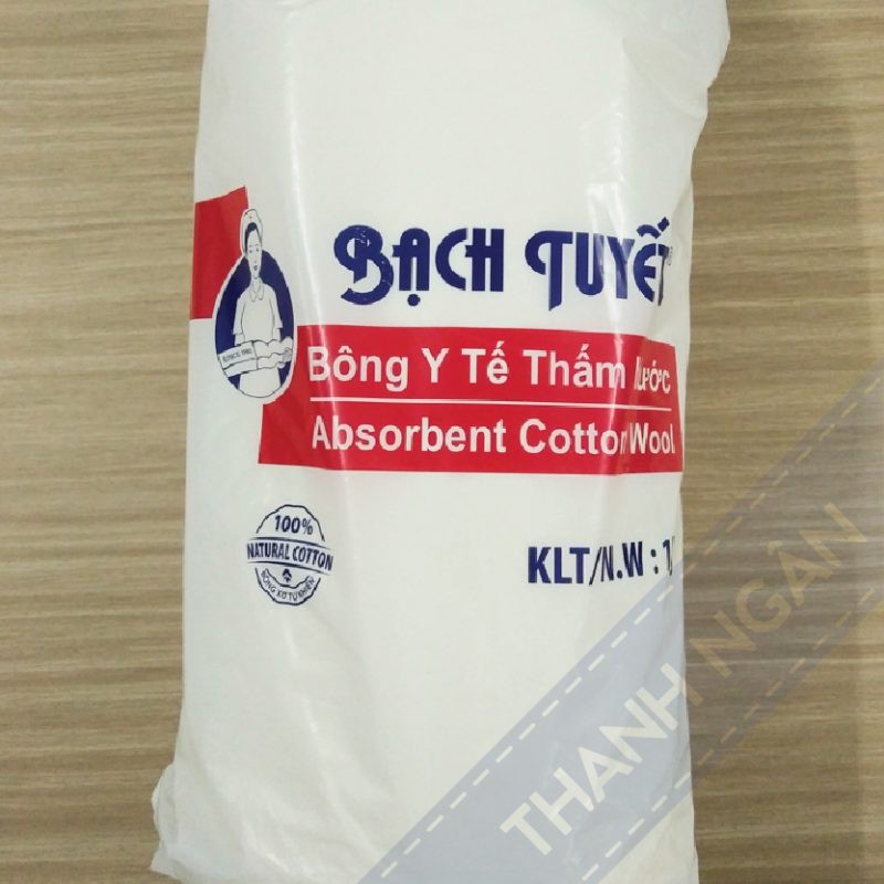 Bông y tế cuộn - loại 1 kg - Bông Bạch Tuyết nhập khẩu