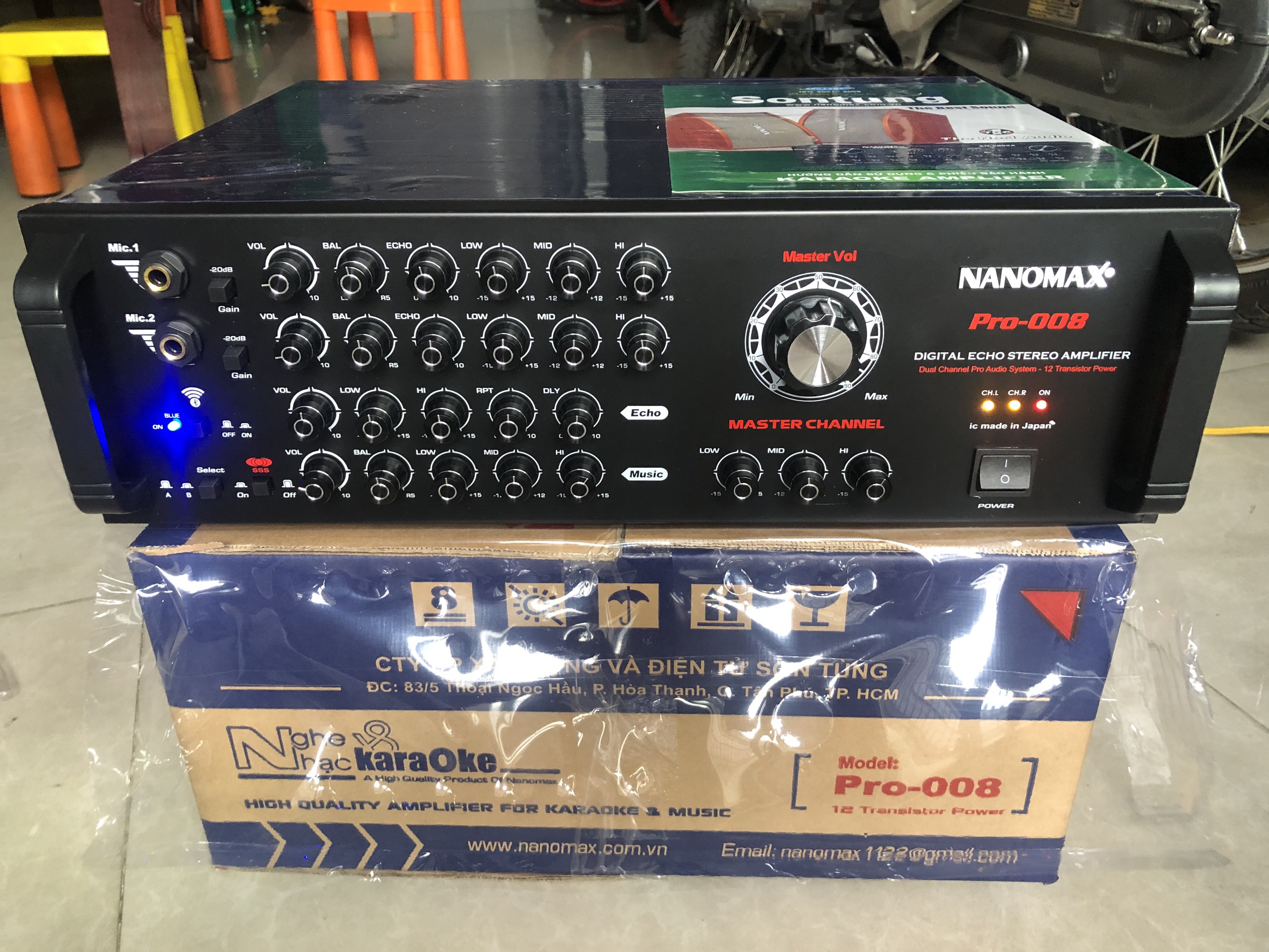 Amply Nanomax Pro-008 chay 12 sò Japan Cs 820W
