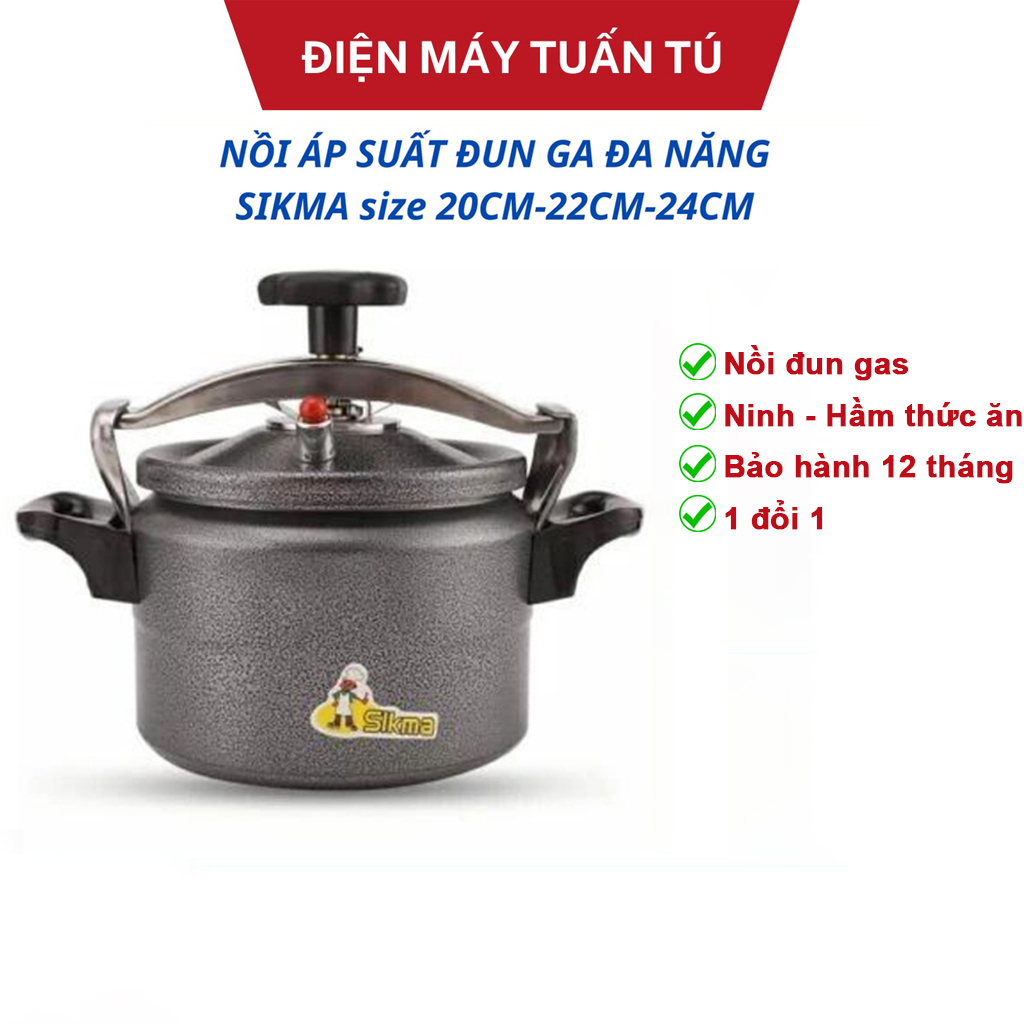 NỒI ÁP SUẤT ĐUN GA SIKMA size 22cm  Đocavo
