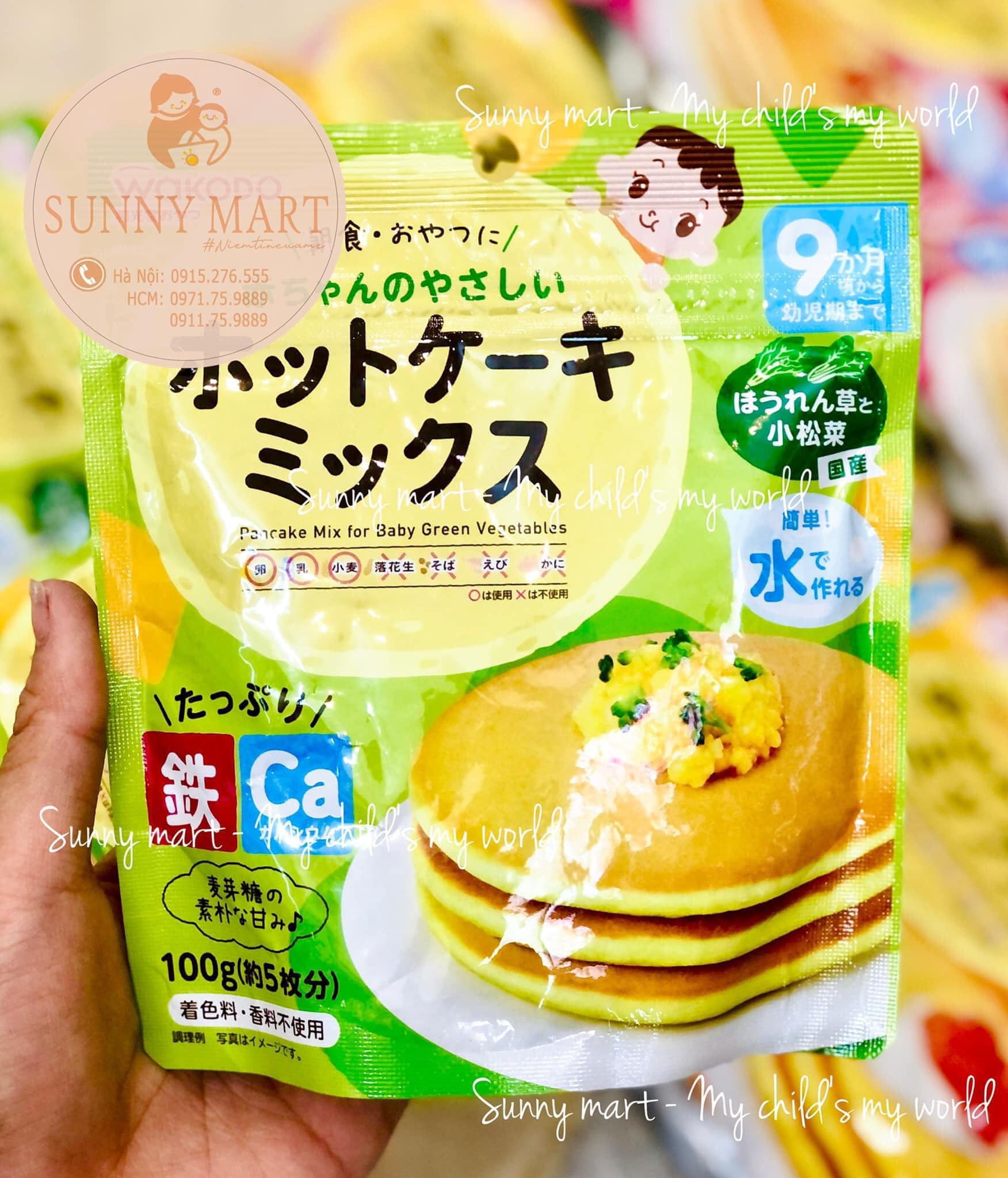 BỘT LÀM BÁNH PANCAKE WAKODO 9m+