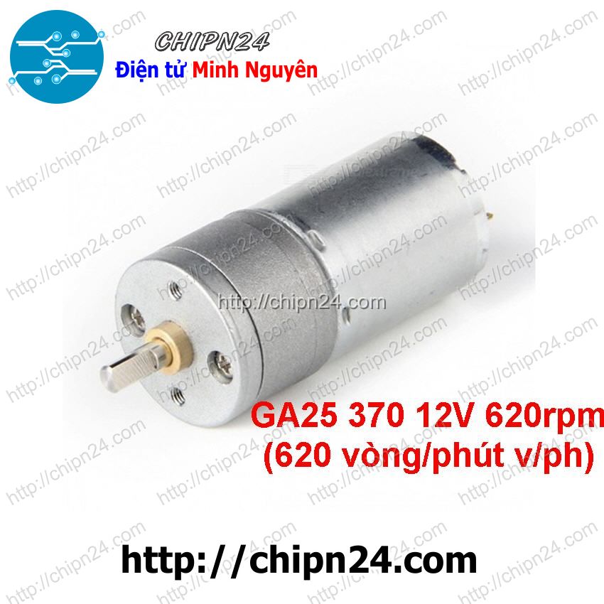 Động cơ giảm tốc ga25 370 12v 620rpm