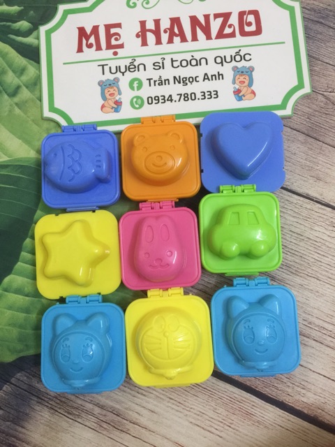 Khuôn Làm Cơm Bento Cho Bé