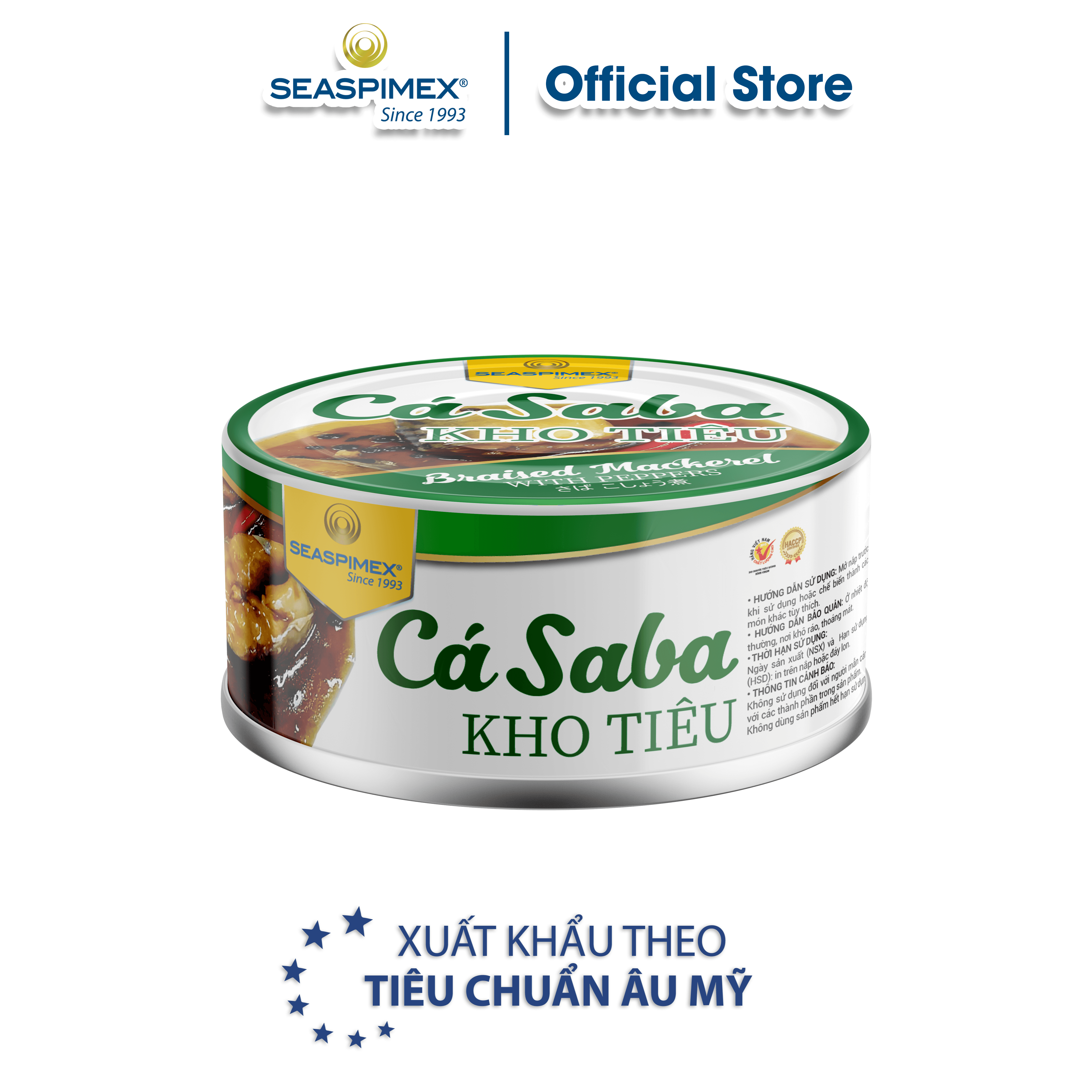 Cá Saba Nhật Kho Tiêu SEASPIMEX 185gr