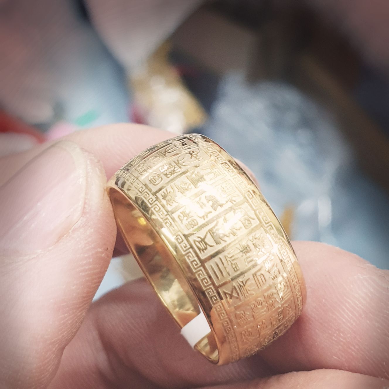 Nhẫn Pháp Kim Cang Tát Đỏa VAJRASATTVA-Nhẫn phong thủy cao cấp không đen