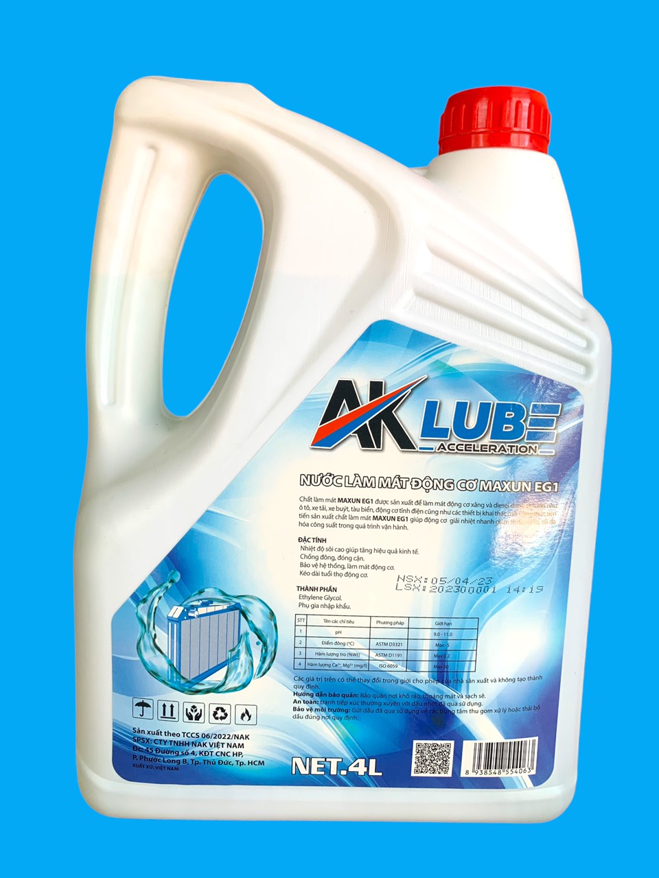 NƯỚC LÀM MÁT AK MAXUN COOLANT EG1 – 4L