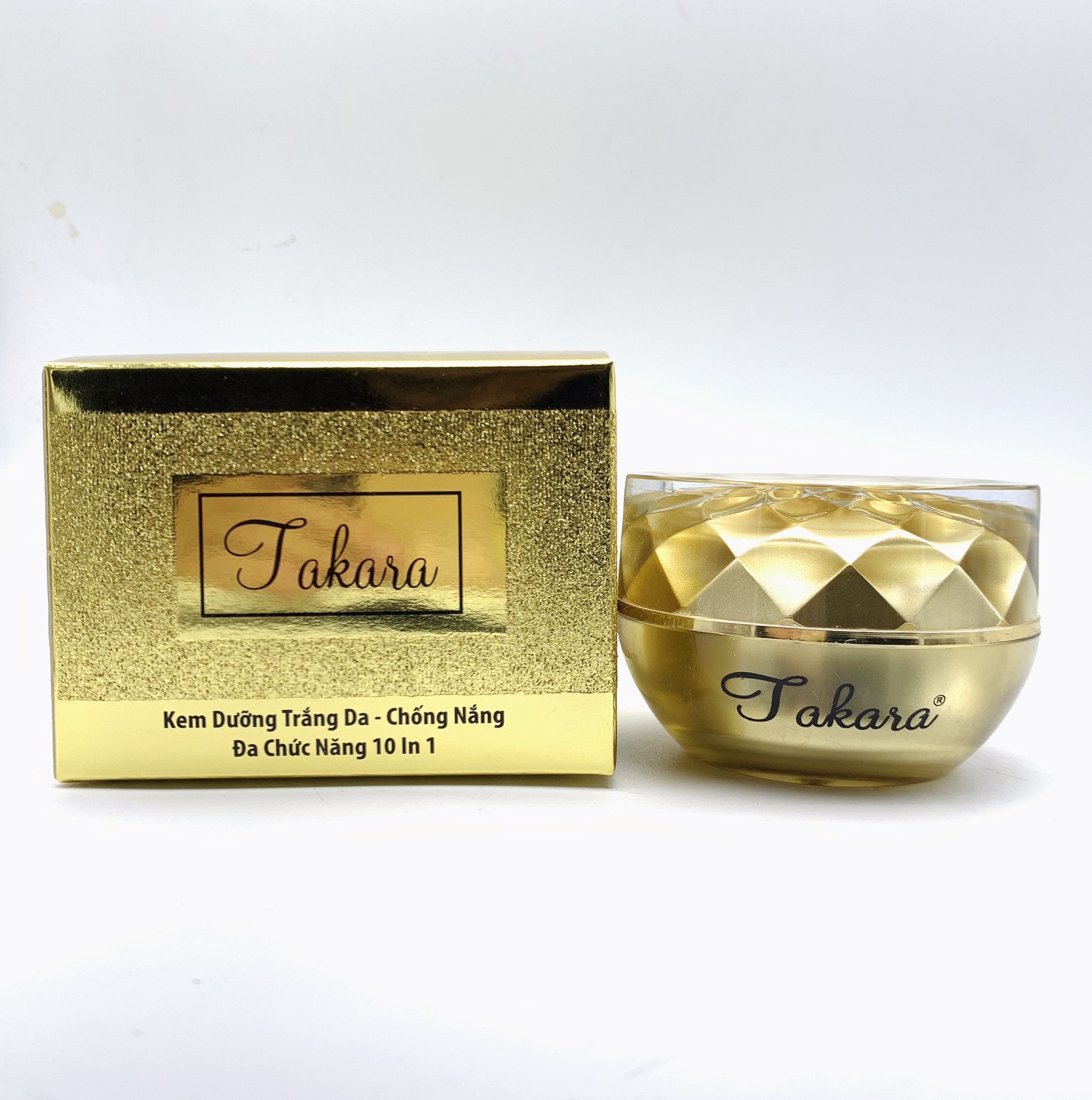 Kem dưỡng trắng da chống nắng Đa chức năng 10 in 1 TAKARA 35g + Tặng Sữa Rửa Mặt Takara