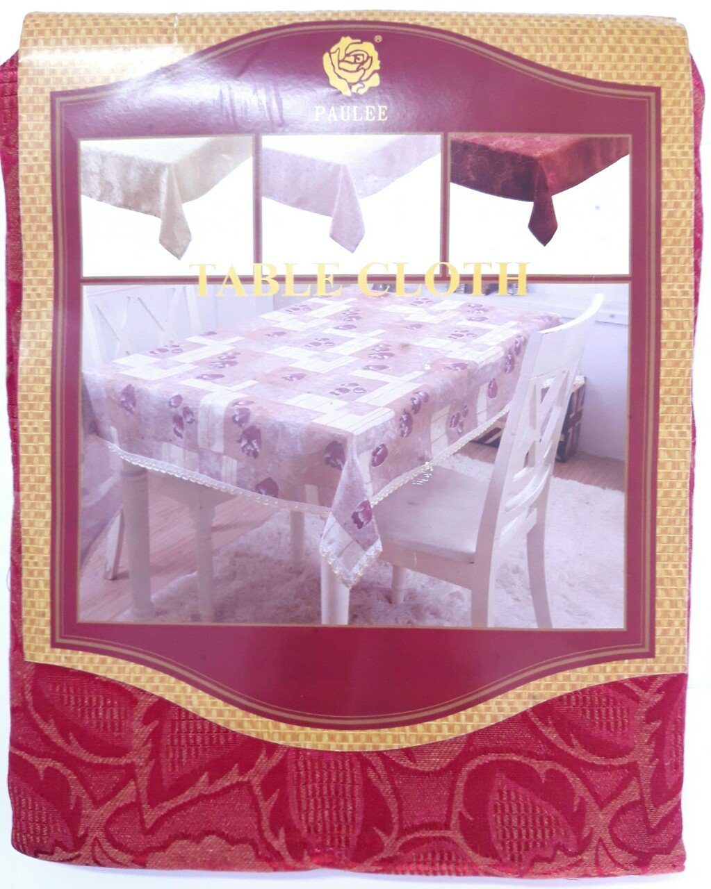 Table Cloth Wb 601 Brand Paulee (120 X 150cm) - Luxury Patterns - Polyester Fabric