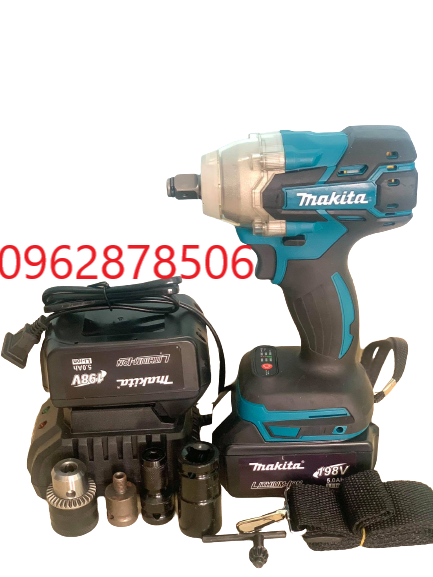 Siết bulong makita 198v 2 pin kèm chuyển khoan