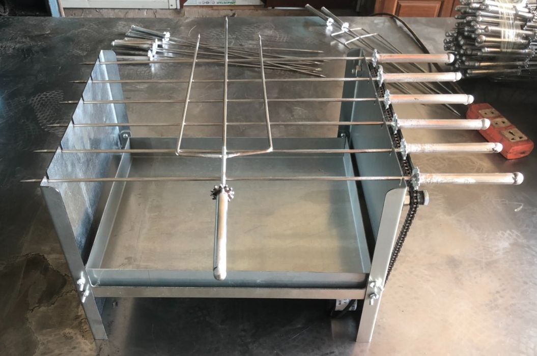 Bếp nướng than hoa tự quay gấp gọn pro