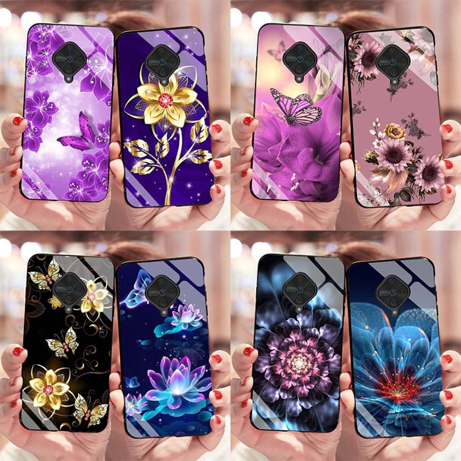 Ốp Vivo S1 Pro Lưng Kính Cường Lực Mới ƞhất