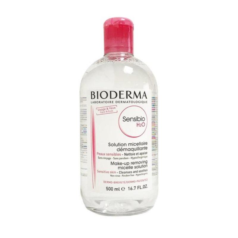 Nước tẩy trang hồng Bioderma Sensibio H20  500ml cao cấp