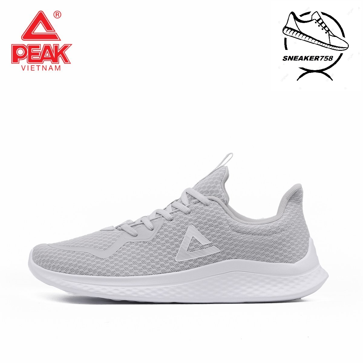 Giày chạy bộ PEAK Running E11427H – Ghi