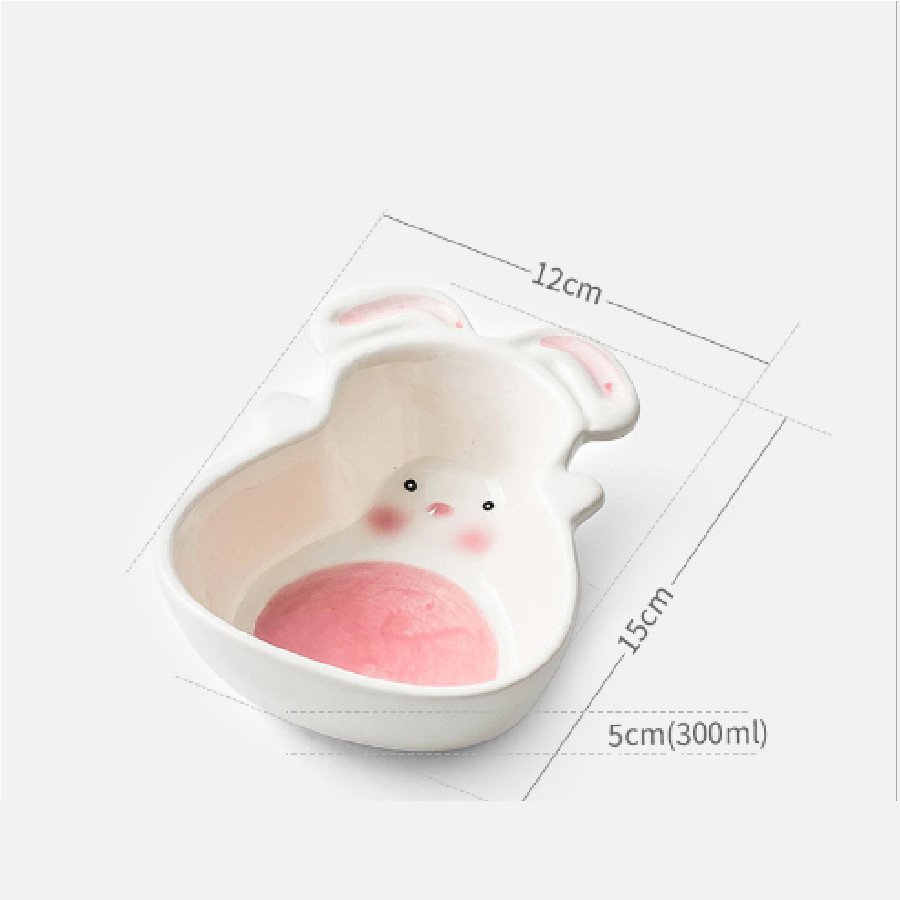 Bát Ăn Dặm Bát Gốm Sứ Cao Cấp Hình Thú,Hoa Quả Cho Bé