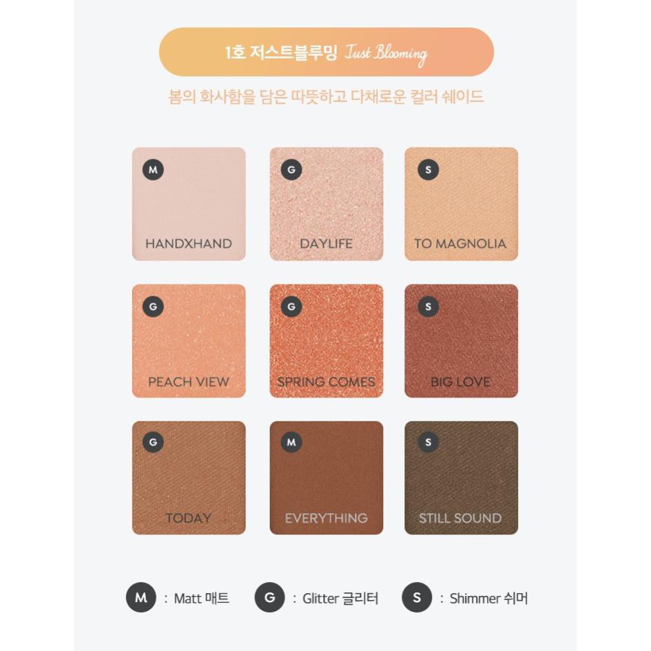 CBS-bill Bảng 9 màu mắt Apieu EYE COLOR POINTE