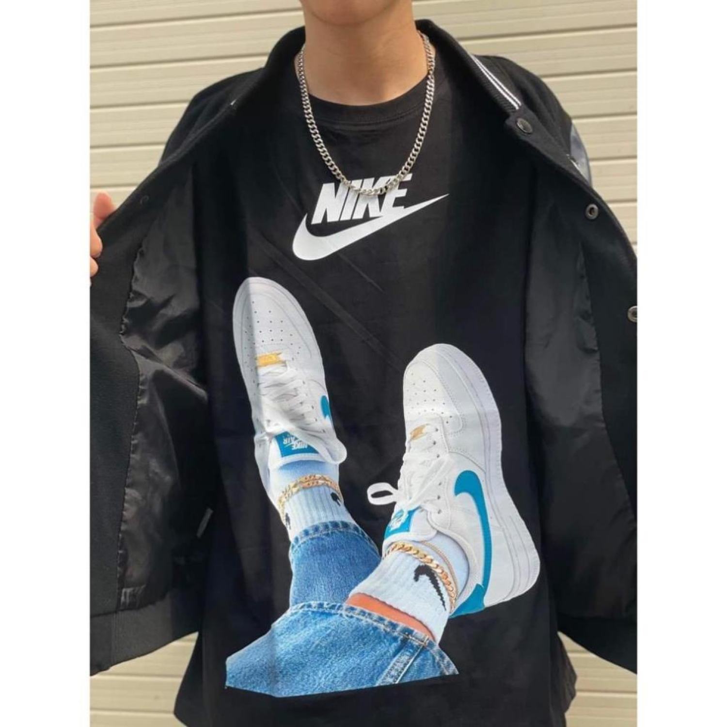 Áo thun N.I.K.E Đôi CHân Custom Hàng Cao Cấp Cotton 100% [ Free Ship ]