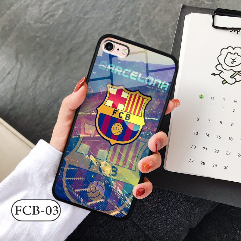 Ốp kính 3D IPHONE 8 - in biểu tượng đội bóng