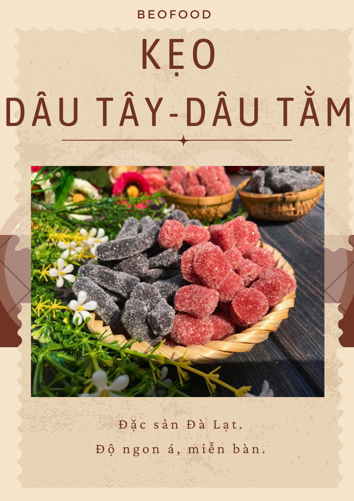 Kẹo dâu tây dâu tằm 500g