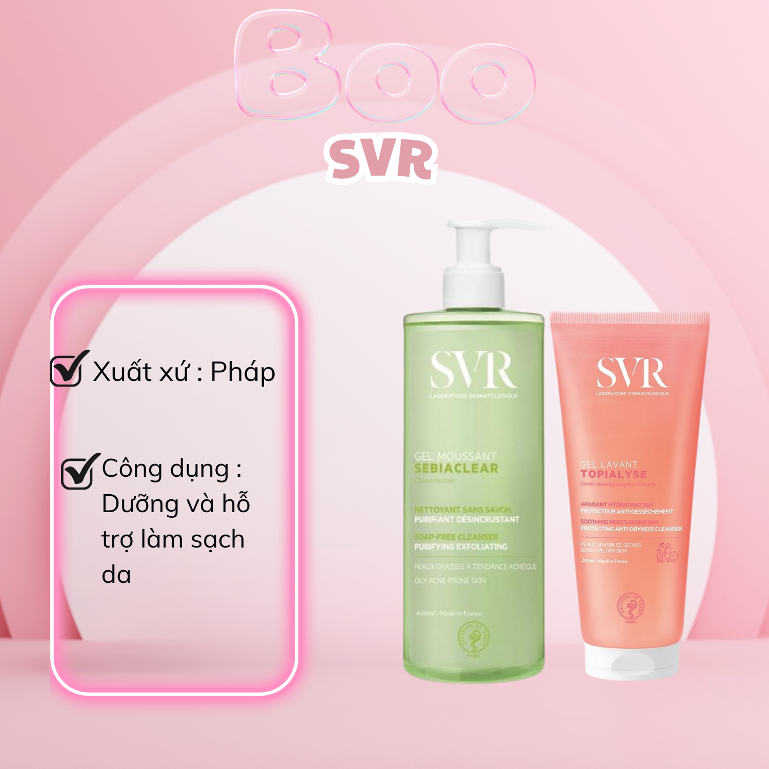 Sữa Rửa Mặt SVR Sebiaclear Gel Moussant
