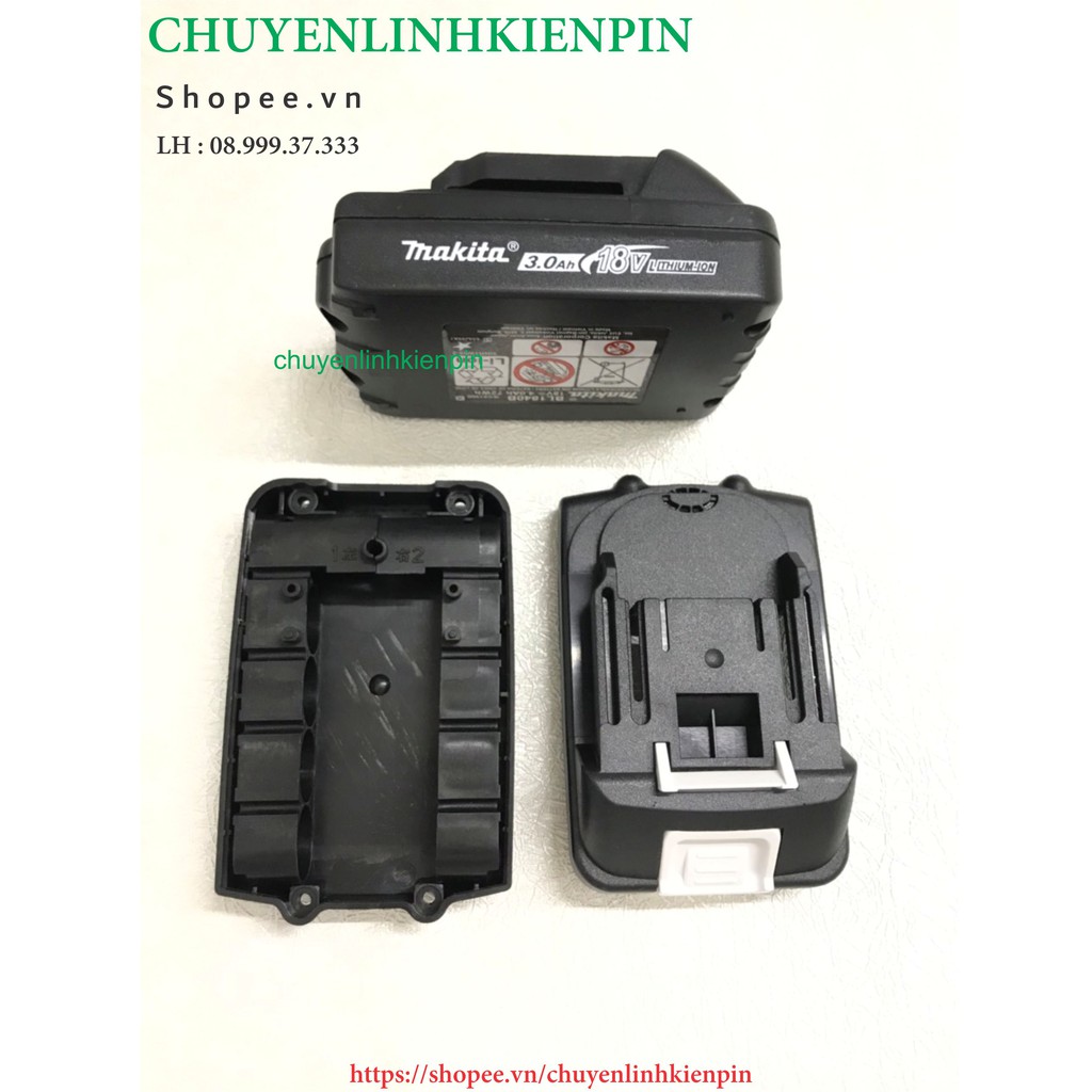 [HCM]Vỏ pin Makita 18v adaptor 1 hàng - 5 cell ( BL64 69 )